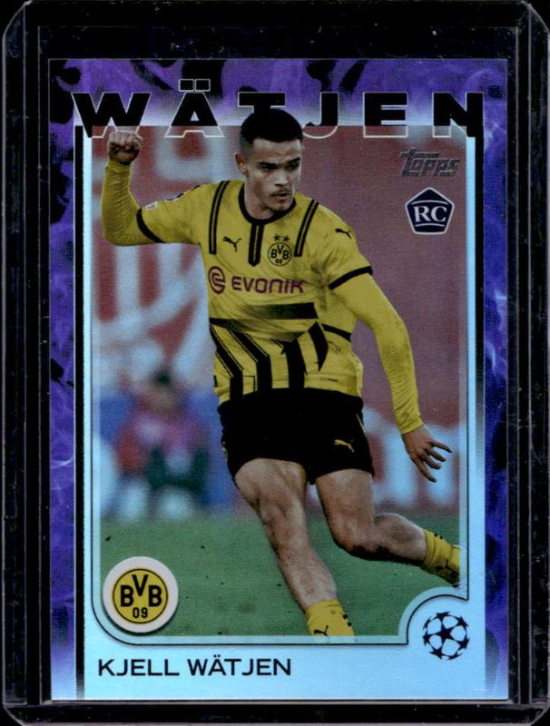 Kjell Watjen 2024 Topps UEFA Club Competitions #118 Purple Inferno /299 Rookie RAW
