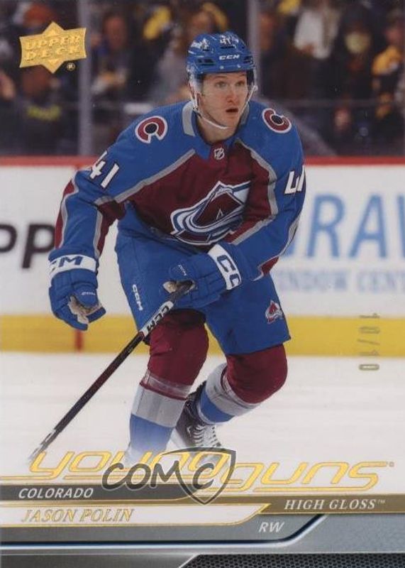 Jason Polin 2024 Upper Deck #210 Young Guns - UD High Gloss /10 Rookie RAW