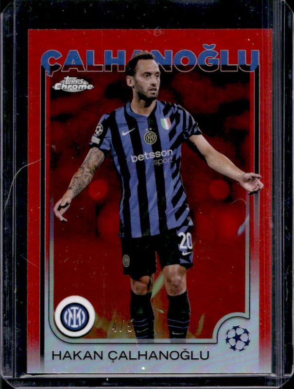 Hakan Calhanoglu 2024 Topps UEFA Club Competitions #165 Red Inferno /5 RAW