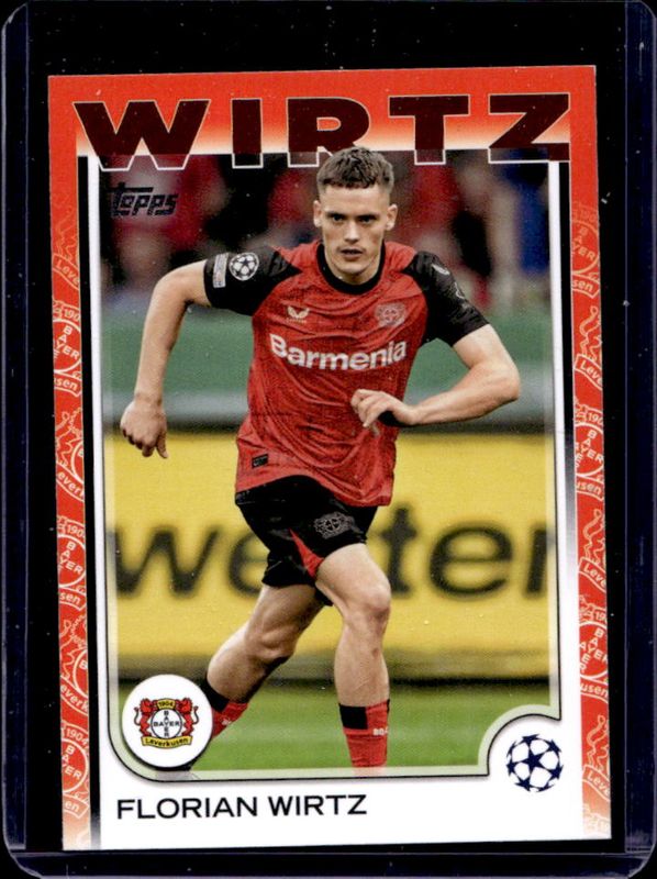 Florian Wirtz 2024 Topps UEFA Club Competitions #150 Team Logo Border RAW