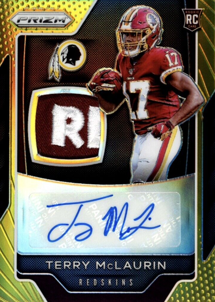 Terry McLaurin 2019 Prizm #RPA-TM Rookie Patch Auto - Gold /10