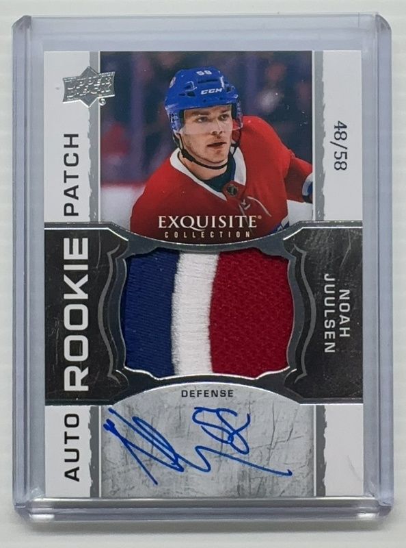 2018 Upper Deck The Cup #EC-NJ 2018 Exquisite Collection Rookie Auto Patch - Jumbo /88