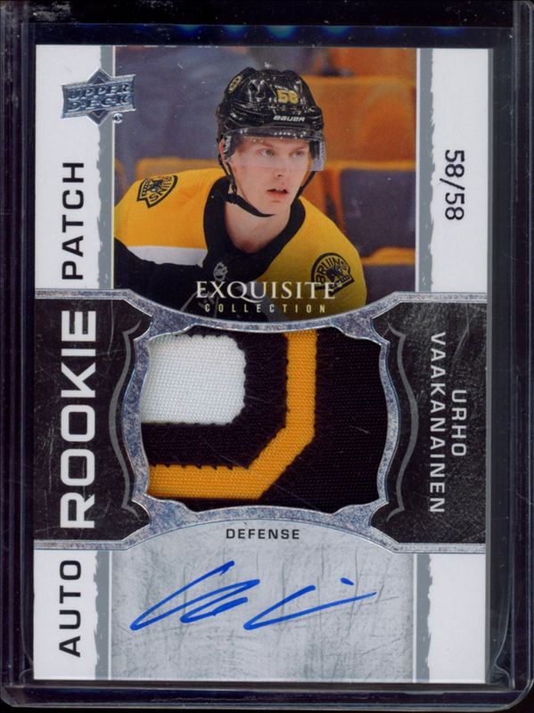 2018 Upper Deck The Cup #EC-UV 2018 Exquisite Collection Rookie Auto Patch - Jumbo /88