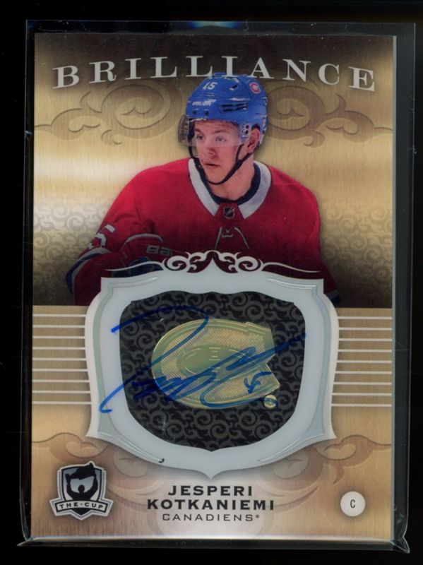 Jesperi Kotkaniemi 2018 Upper Deck The Cup #B-JK Brilliance Autographs Rookie RAW