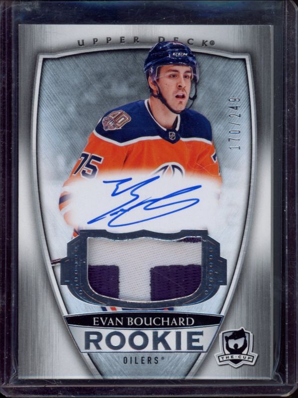 Evan Bouchard 2018 Upper Deck The Cup #109 Base /249 Rookie RAW