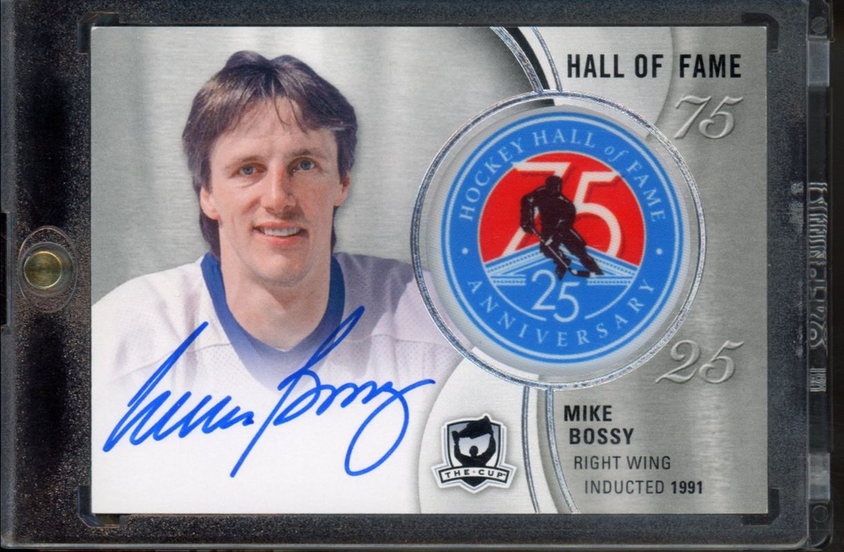 2018 Upper Deck The Cup #HOF-MB Hockey Hall of Fame Anniversary 75 Auto Manufactured Patch