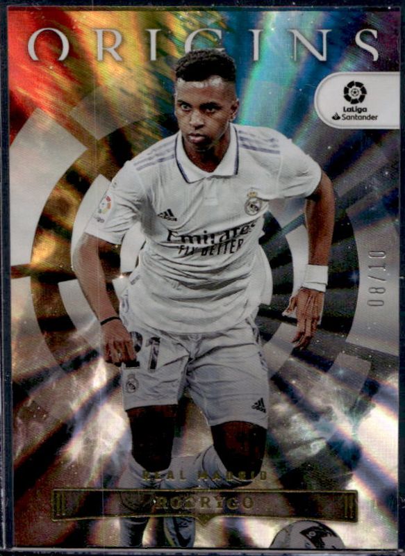 Rodrygo 2022 Chronicles #92 Origins La Liga - Gold Laser /10 RAW