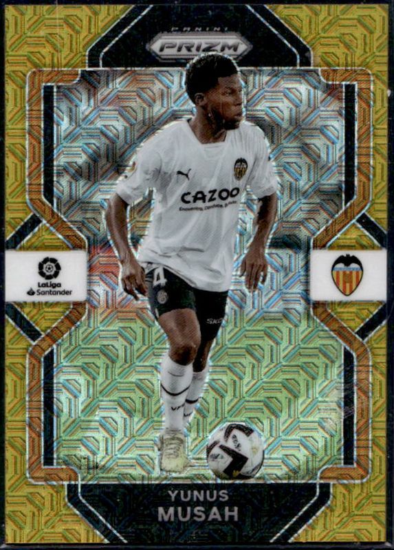 Yunus Musah 2022 Chronicles #229 La Liga - Gold Mojo /10 RAW