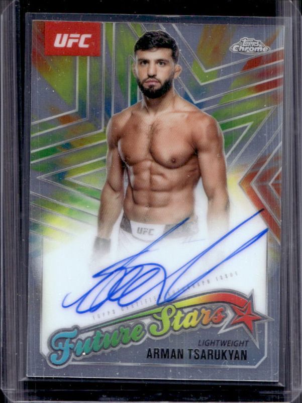 Arman Tsarukyan 2025 Topps Chrome UFC #FSA-AT Future Stars Autographs RAW