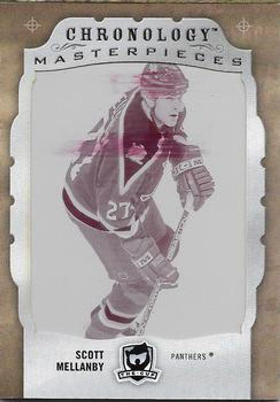 Scott Mellanby 2018 Upper Deck The Cup #FH-FL-SM Chronology Franchise History - Printing Plates Magenta /1 RAW