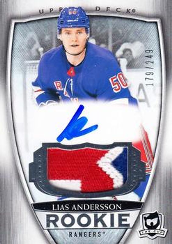 Lias Andersson 2018 Upper Deck The Cup #98 Base /249 Rookie RAW