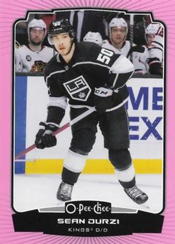 Sean Durzi 2022 O-Pee-Chee #495 Neon Pink Border /75 RAW