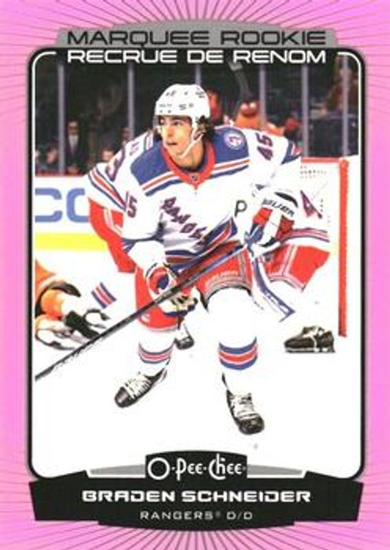 2022 O-Pee-Chee #547 Neon Pink Border /75
