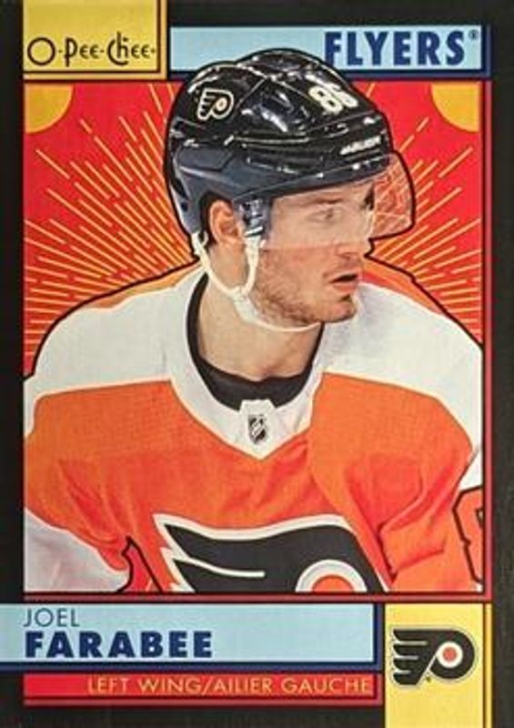 Joel Farabee 2022 O-Pee-Chee #25 Retro Black Border /100 RAW