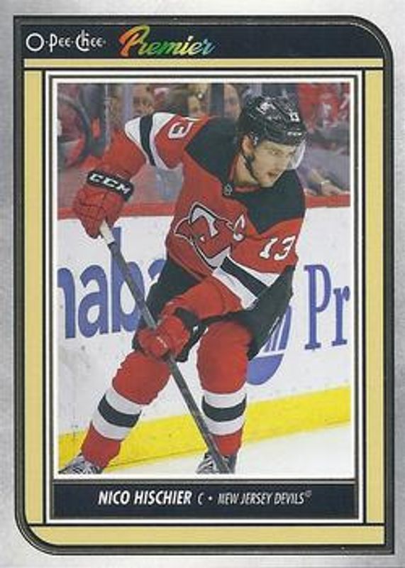 Nico Hischier 2022 O-Pee-Chee #P-30 O-Pee-Chee - Premier RAW