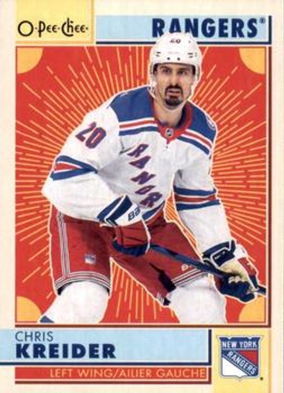Chris Kreider 2022 O-Pee-Chee #142 Retro RAW