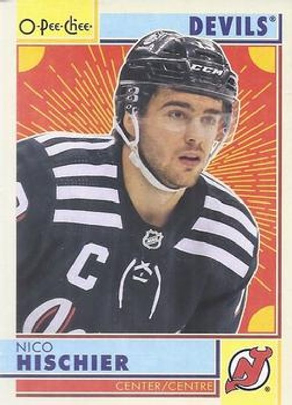 Nico Hischier 2022 O-Pee-Chee #38 Retro RAW