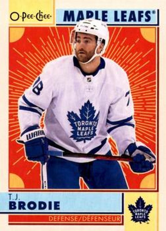 TJ Brodie 2022 O-Pee-Chee #197 Retro RAW