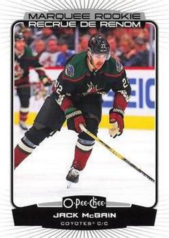 Jack McBain 2022 O-Pee-Chee #574 Base Rookie RAW