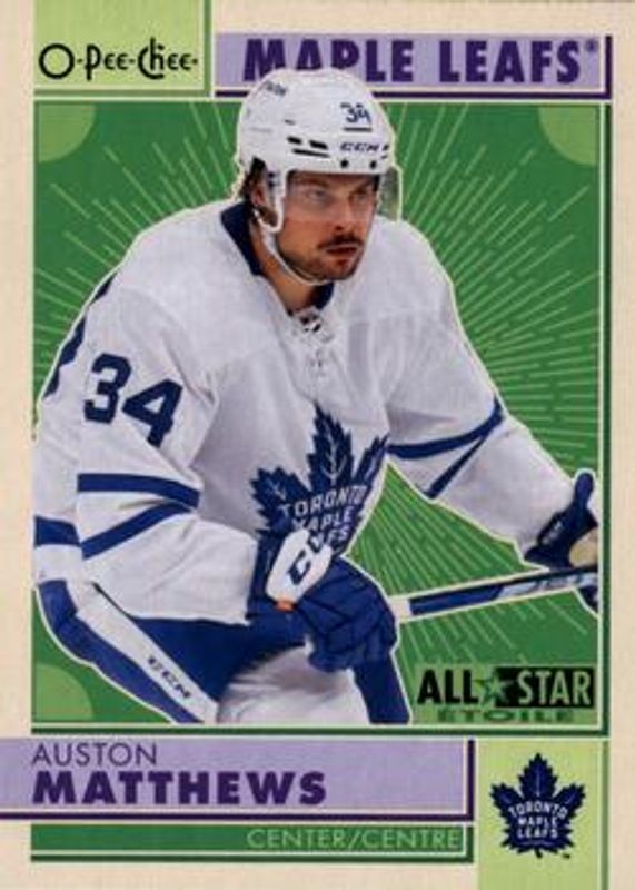 Auston Matthews 2022 O-Pee-Chee #502 Retro RAW