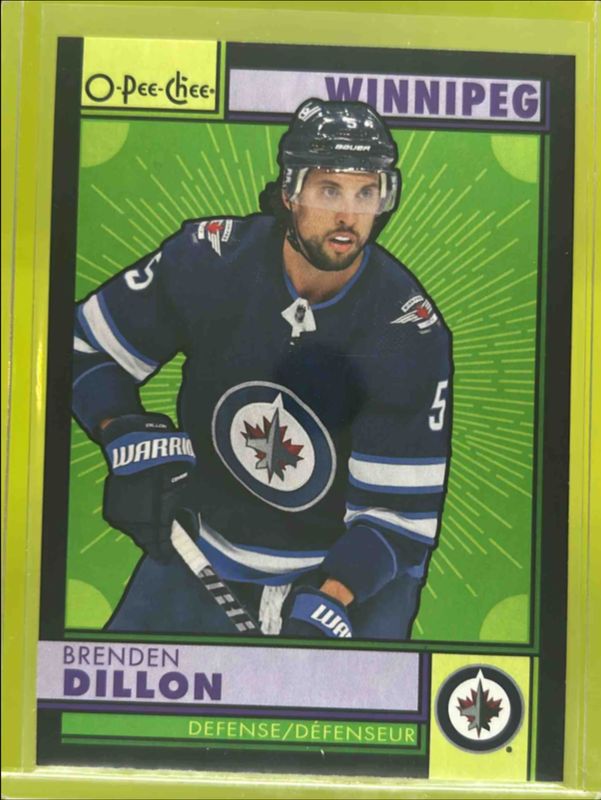 Brenden Dillon 2022 O-Pee-Chee #417 Retro Blank Back RAW