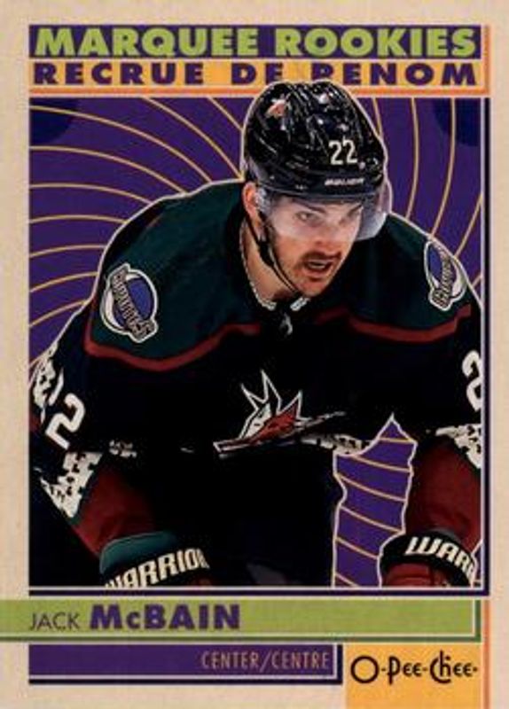 Jack McBain 2022 O-Pee-Chee #574 Retro Rookie RAW