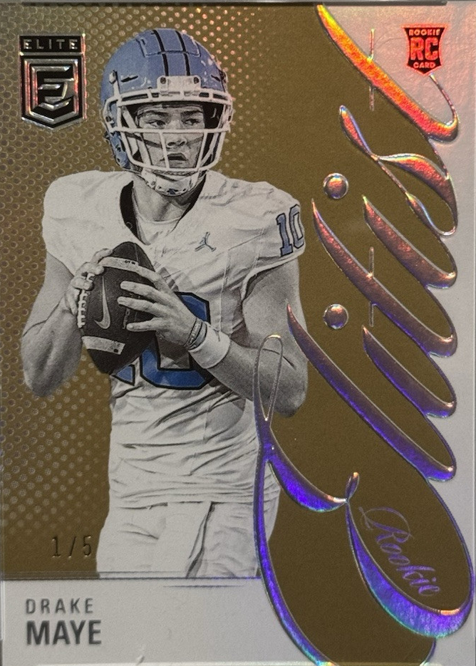 Drake Maye 2024 Elite #7 Rookie Elitist - Gold /5 Price Guide - Sports ...