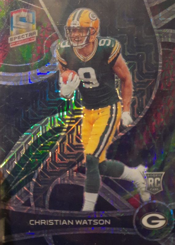 Christian Watson 2022 Spectra #154 Meta /25 Rookie RAW