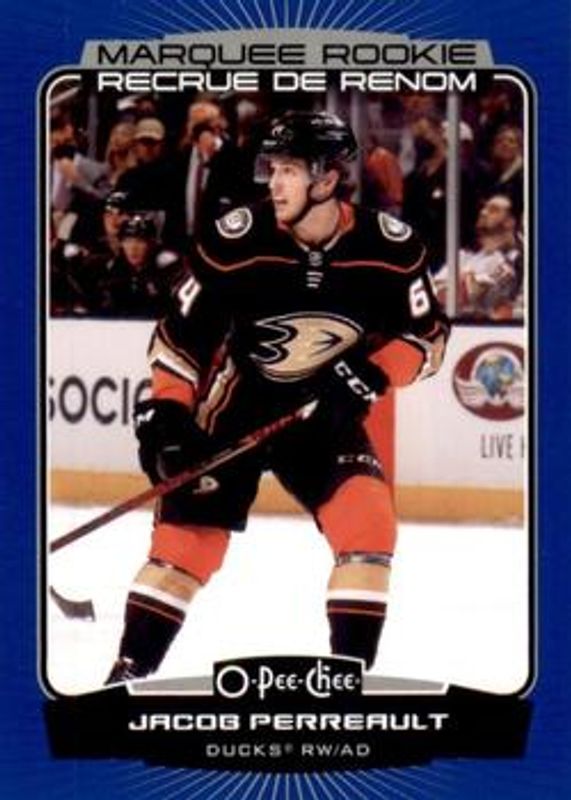 Jacob Perreault 2022 O-Pee-Chee #545 Blue Border Rookie RAW