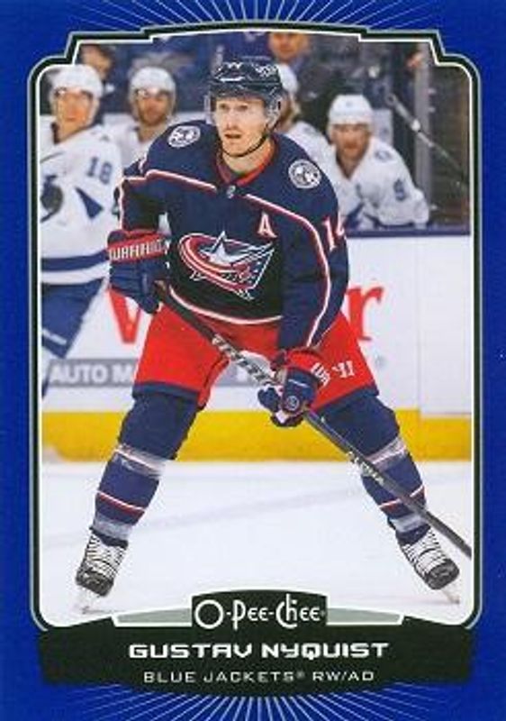 Gustav Nyquist 2022 O-Pee-Chee #211 Blue Border RAW