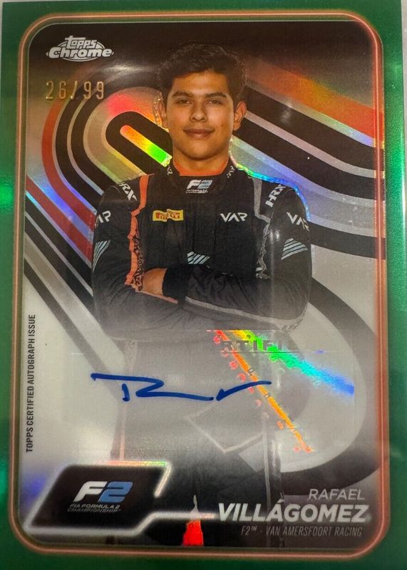 2024 Topps Chrome Formula 1 #CAC-VIL Autographs - Green Refractor /99