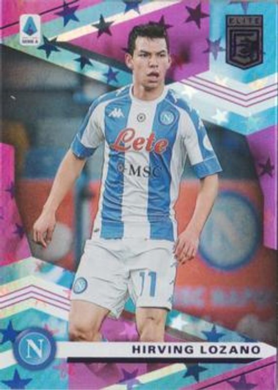 Hirving Lozano 2020 Chronicles #25 Elite Serie A Purple Astro RAW