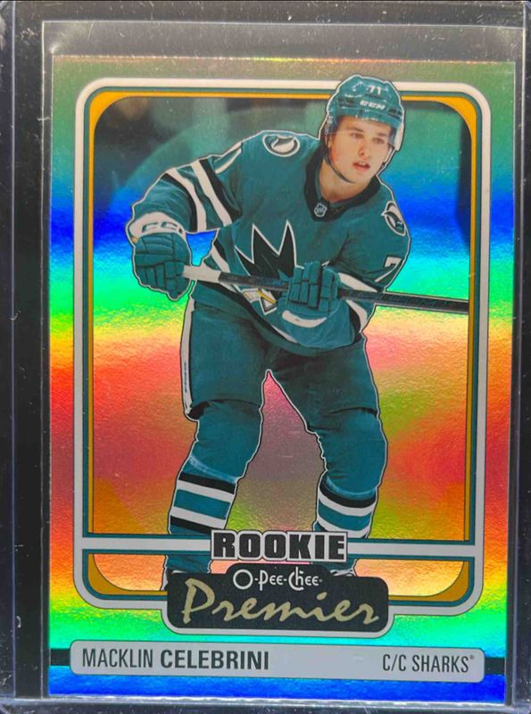 Macklin Celebrini 2024 O-Pee-Chee #P-96 O-Pee-Chee Premier Rookie RAW