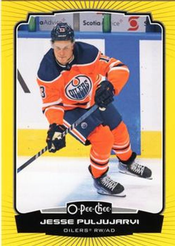 Jesse Puljujarvi 2022 O-Pee-Chee #201 Yellow Border RAW