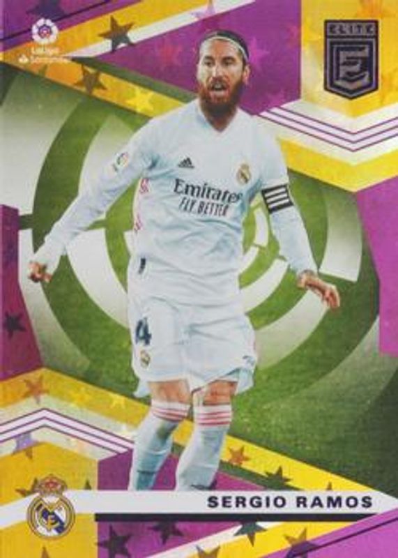 Sergio Ramos 2020 Chronicles #10 Elite La Liga Purple Astro RAW