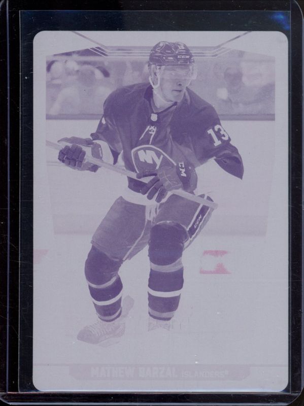 Mathew Barzal 2024 O-Pee-Chee #435 Printing Plates Magenta /1 RAW