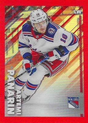 2022 Topps Chrome NHL Sticker Collection #330 Red Refractor /5