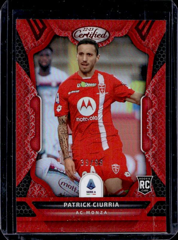 2022 Chronicles #126 Certified Serie A Mirror - Red /99