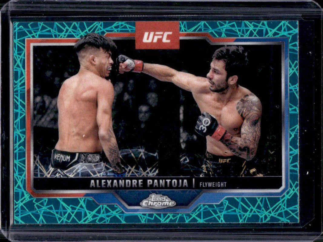 Alexandre Pantoja 2025 Topps Chrome UFC #188 Teal Lazer Refractor /175 RAW