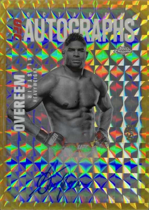 2025 Topps Chrome UFC #OLA-AO Octagon Legends Autographs - Gold Geometric Refractor /50