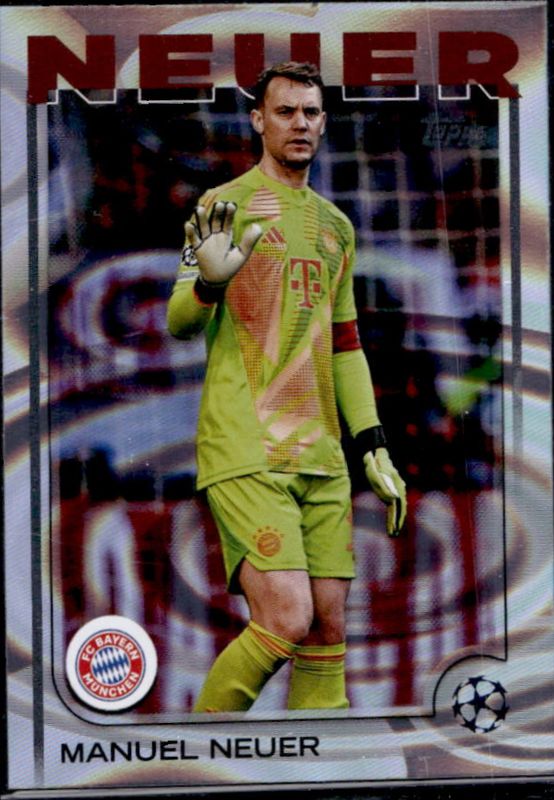 Manuel Neuer 2024 Topps UEFA Club Competitions #101 Rain Drops RAW