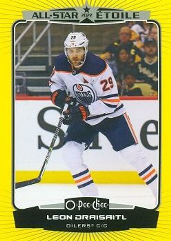 Leon Draisaitl 2022 O-Pee-Chee #504 Yellow Border RAW