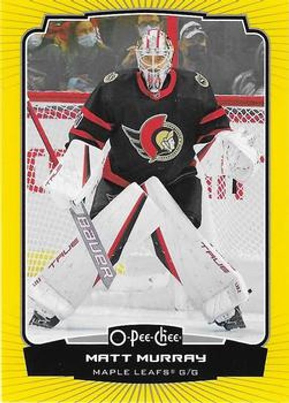 Matt Murray 2022 O-Pee-Chee #410 Yellow Border RAW