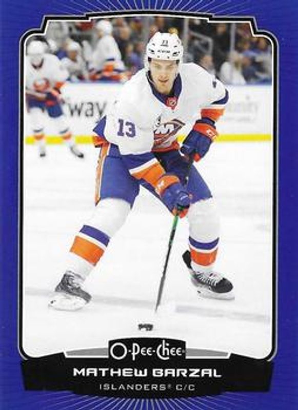 Mathew Barzal 2022 O-Pee-Chee #127 Blue Border RAW