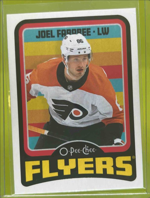 Joel Farabee 2024 O-Pee-Chee #8 Retro RAW