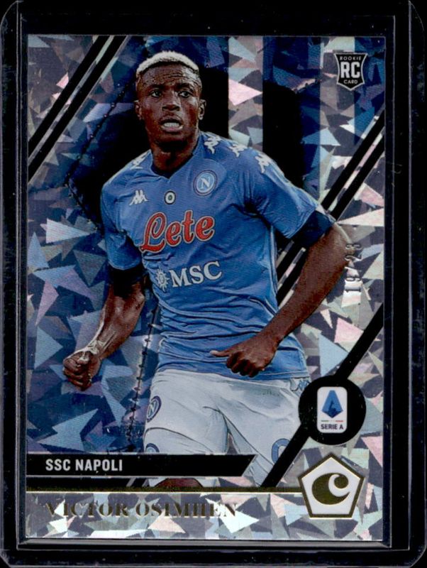 Victor Osimhen 2020 Chronicles #24 Chronicles Serie A Cracked Ice /23 Rookie RAW