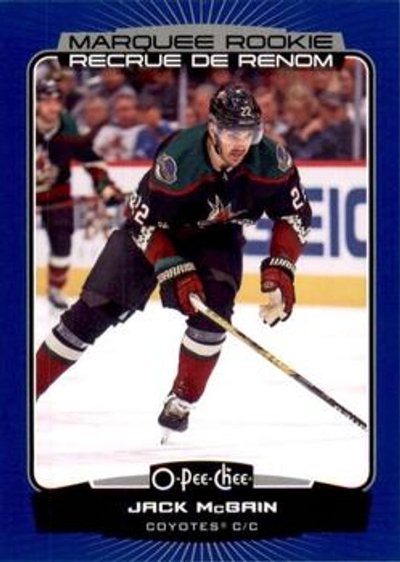 Jack McBain 2022 O-Pee-Chee #574 Blue Border Rookie RAW
