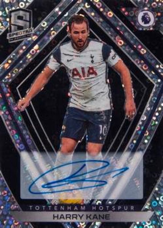 Harry Kane 2020 Chronicles #25 Spectra Premier League Autographs Black Circles /1 RAW