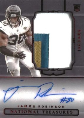 2020 National Treasures #204 Rookie Patch Auto - Black /5