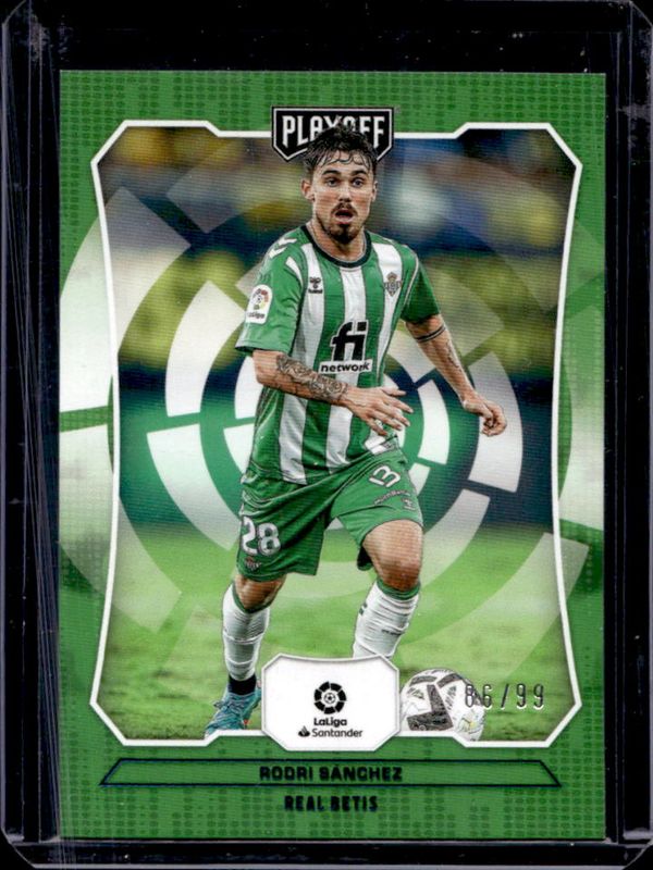 Rodri 2022 Chronicles #68 Playoff La Liga - Blue /99 RAW